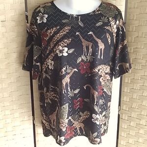 Womens Bon Worth Safari Shirt Size S